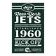 New York Jets Signe 11x17 Bois Design Établi – image 1 sur 1