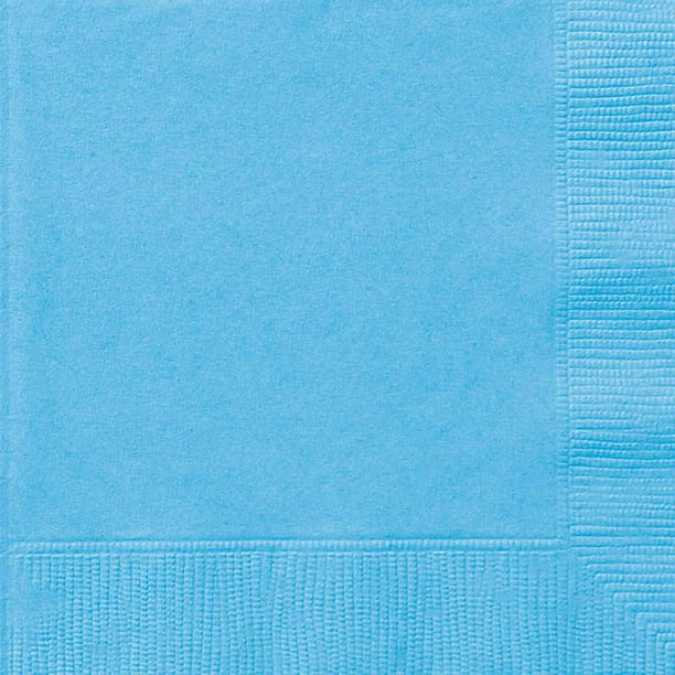 Way To Celebrate Paper Party Napkins, Light Blue, 6.5in, 24ct Walmart
