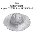 thumbnail image 4 of Doomiva Metallic Bucket Hat Trendy Holographic Fisherman Hats Unisex Wide Brim Sun Cap For Women MEN Jazz Dance Silver A One Size, 4 of 4