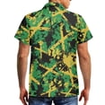 thumbnail image 3 of Garronmavis Jamaican Flag Couple Matching Outfit Husban and Wife Clothing Summer Men's Button Down Shirt Beach Shirts and Womens Sleeveless Dress Flowy Vacation Sundress, 3 of 8