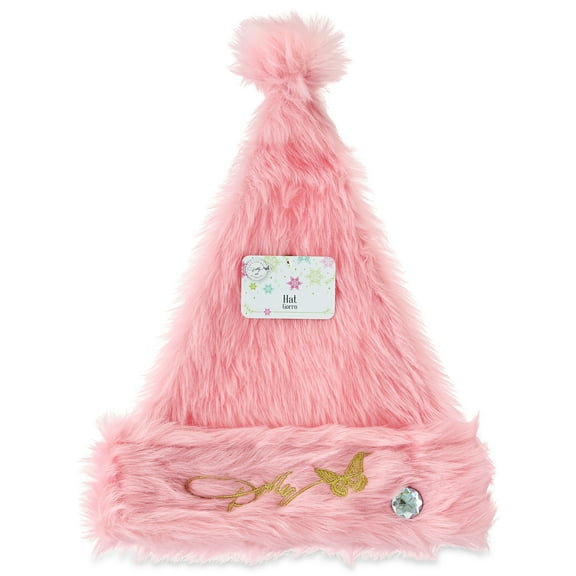 Dolly Parton 16" Furry Hat, Polyester, Pink, by Ruz