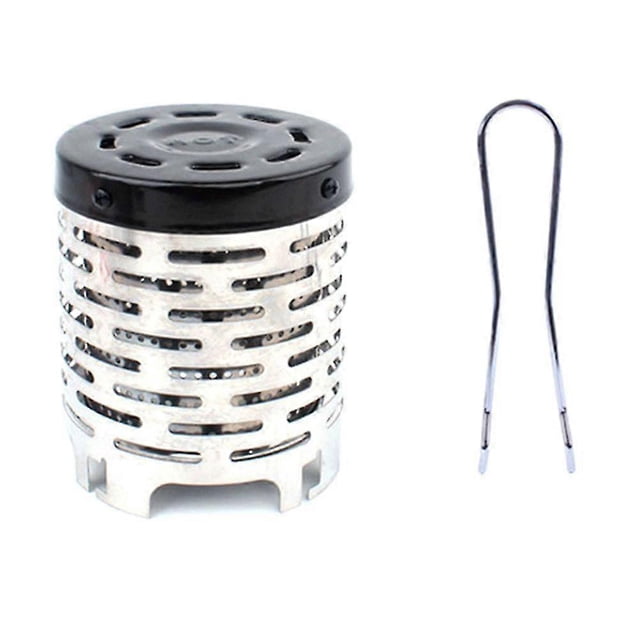 Portable Mini Camping Heater Cap Outdoor Gas Stove Cover Warmer Heater Stainless Steel