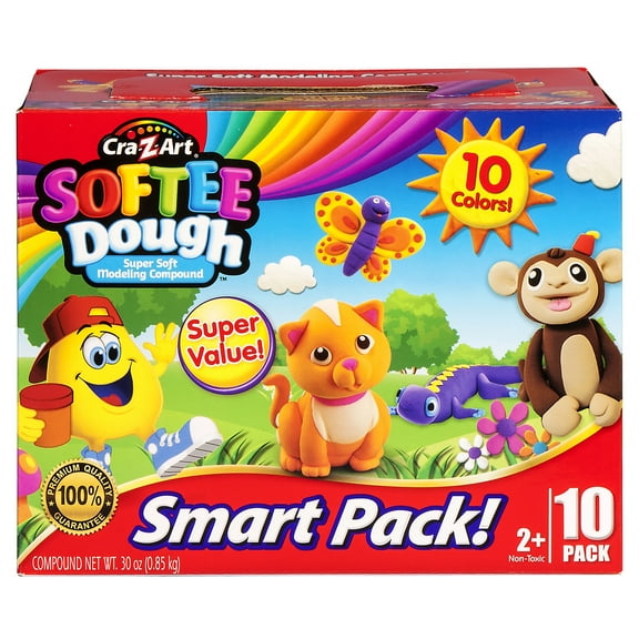 Cra-Z-Art: Softee Dough Smart Pack in Assorted Colors, 10 Cans