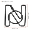 thumbnail image 2 of Unique Bargains Paper Clip Coated Letter N Shape Alphabet Clips Bookmarks, Black, 100 Count, 2 of 6