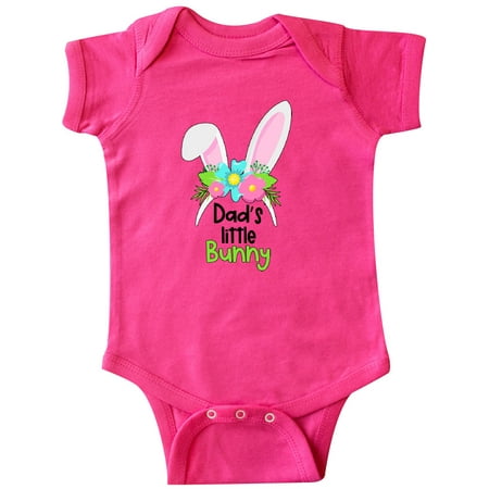 

Inktastic Dad s Little Bunny Cute Easter Bunny Ears Gift Baby Boy or Baby Girl Bodysuit