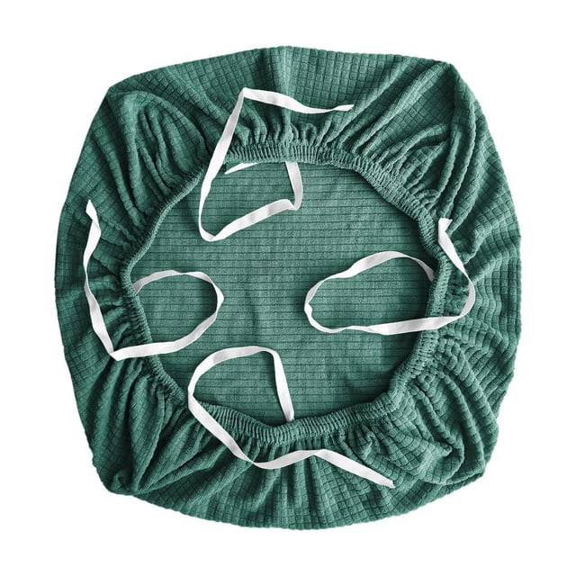 Fundas elásticas de jacquard para silla de ordenador de oficina, extraíbles y lavables. Verde oscuro
