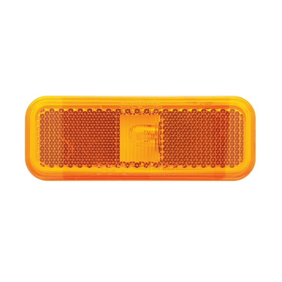 Optronics MC44AS Mark Light Rect 2Wire Amber