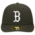 thumbnail image 2 of Men's New Era Black Boston Red Sox Low Profile 59FIFTY Fitted Hat, 2 of 6