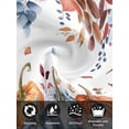 thumbnail image 7 of Fall Eucalyptus Pumpkins Cloth Napkins Set of 4 Reusable Dinner Napkins, Thanksgiving Blue Autumn Leaves Cocktail Napkin Washable Table Napkins for Wedding/Holiday Party/Baby Shower 20"x20", 7 of 7
