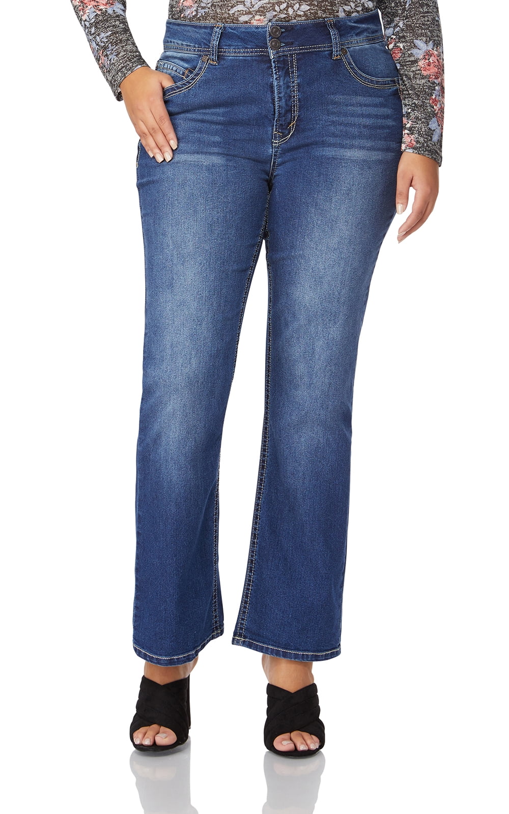 Luscious Curvy Basic Bootcut Jeans 