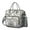 Grey-35, variant on Tribal Patterns Artistic Accents Picnic Bag - Large Leakproof Tote for Outdoors