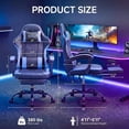 thumbnail image 4 of Adult gaming chair. Features an adjustable backrest and footrest, ergonomically designed., 4 of 9