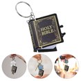 thumbnail image 2 of KAKOWELY 10 llaveros de metal con colgante de Biblia, llaveros con colgante de libro en miniatura, regalos religiosos, 2 of 4