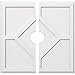 thumbnail image 3 of Ekena Millwork CMP32EY2-05000 32 in. OD x 5 in. ID Square Embry Architectural Grade PVC Contemporary Ceiling Medallion - 2 Piece, 3 of 4