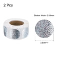 thumbnail image 2 of Uxcell 2 Rolls Shiny Round Stickers 1 Inch Self-Adhesive Label, Silver(H-35-25), 2 of 5