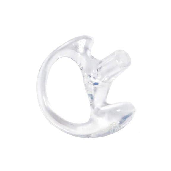 MaximalPower 1 PC Clear LEFT Medium Replacement Earmold Earbud for Two-Way Radios