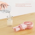 thumbnail image 4 of Yuarrent Ventilador portátil ABS PP, 4 engranajes, reemplazo ajustable, funcionamiento silencioso, Color sólido, humidificador de interfaz Electrodomésticos Rosa, 4 of 6