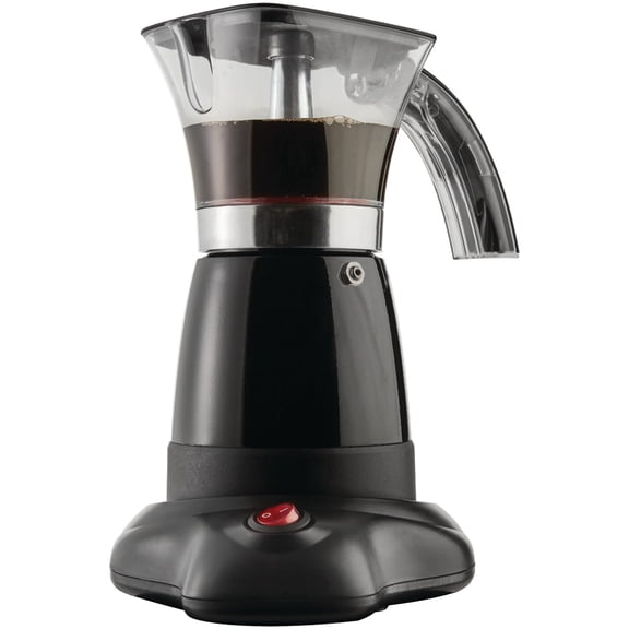 Brentwood, 6-Cup Black Moka Pot Espresso Machine
