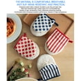 thumbnail image 5 of Oven Mitts for Baking, Cotton Heat Resistant Gloves for Cooking, Grilling, Kitchen Pot Holders Set of 2, 5 of 9