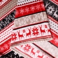 thumbnail image 3 of Hitime Couverture Simple de Noël - Rayures Gris Rouge de Noël, Couverture en Peluche Ultra Douce, Décor Léger et Chaud pour Lit, Canapé, Soirées Cinéma (Simple - 60"x80 Pouces), 3 of 7