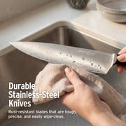Ninja NeverDull Razor-Sharp 11-Piece Knife System with Removable Sharpener, Laser-Cut Blades, NK12011BL1, Cyberspace