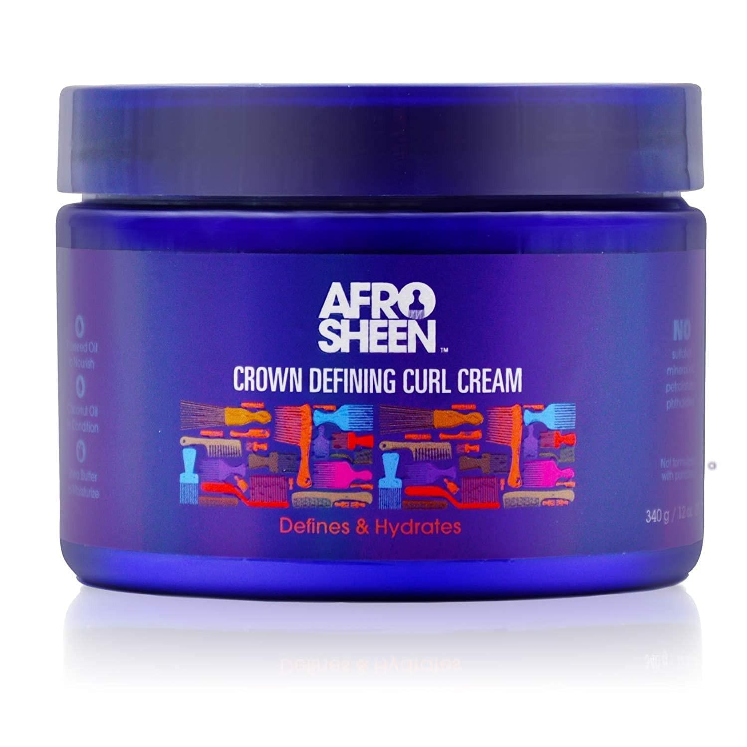 Afro Sheen Crown Defining Curl Cream. Contains Shea Butter And Coconut