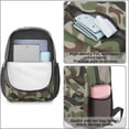thumbnail image 2 of 17 Inch Lightweight Backpack,PVC Waterproof Oxford Fabric, Ergonomically Designed, with Large Capacity, Camouflage Print, 2 of 5