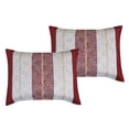 thumbnail image 3 of ESCA Bed-in-a-Bag Ensemble de Literie 9 Pcs Prova Rouge Brique Taille Cal Très Grand Blanc, 3 of 5