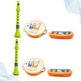 thumbnail image 4 of 6pcs of One Set Funny Music Toy Portable Harmonica Funny Harmonica Toy Mini Mouth Organ Plaything Educational Music Toy for Kids （Flute + Tabla + Harmonica 2pcs for Each Random Harmonica Color), 4 of 8