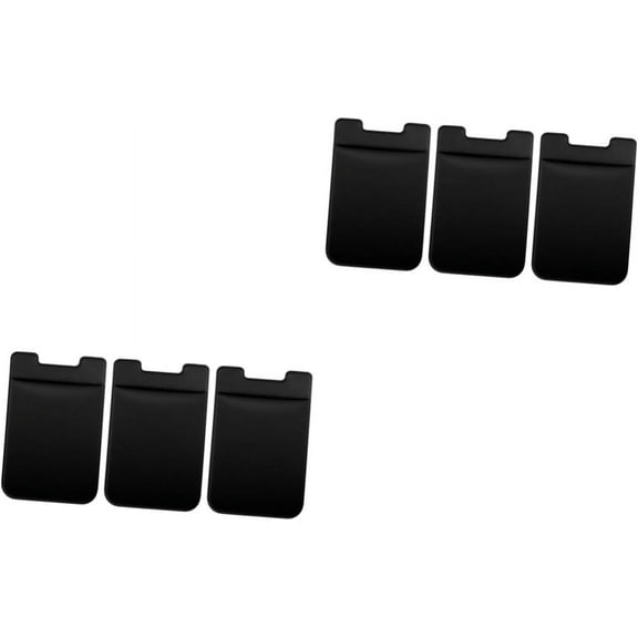 Stick on Cell Phone Wallet 6 pcs Phone Wallet Phone Credit Holder Cellphone Holder Credit Card Cell Phone Clamshell