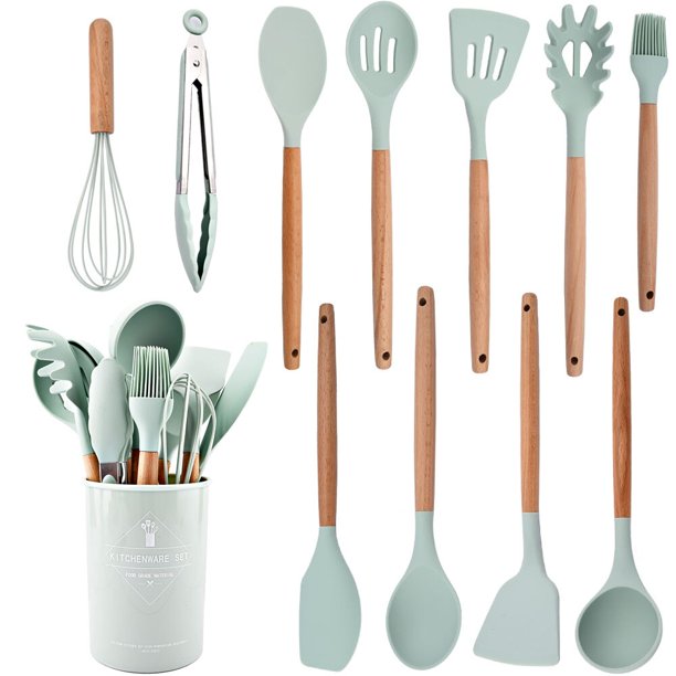 Utensilios de cocina antiadherentes de silicona Herramientas para hornear resistentes al calor con caja de almacenamiento zhangmengya LED