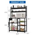 thumbnail image 2 of CazToi Industrial 6-Tier Bakers Rack with Power Outlet Ideal for Kitchen, Dining & Living Room, 2 of 8