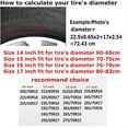 thumbnail image 6 of PISONIC Making Memories One Campsite Spare Tire Cover Weatherproof Universal Wheel Protectors for RV Camper Travel Trailer SUV Truck 16 inch, 6 of 7