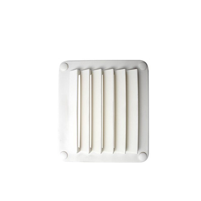 Ventilación de aire ABS Instalación práctica Accesorios de actualización Ventilador de plástico Pieza reemplazada Rejilla de ventilación Accesorios para vehículos recreativos Blanco Forma cuadrada Riwesomey VI016278-03
