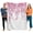 Pink, variant on Flannel Throw Blanket for Couch Sofa Bed, Country Pink Leaf Soft Cozy Warm Fuzzy Blanket 40x50in
