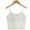 White, variant on Toddler Big Girls Training Bras Solid Color Neck Wireless Bralette Spaghetti Strap Padded Breathable Soft Stretchy