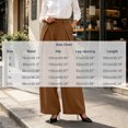 thumbnail image 3 of Achuyrbd Women's High Waisted Wide Leg Pants Button Front with Pockets Solid Color Business Casual Office Trousers Professional Work Wear, S-2XL, 3 of 6
