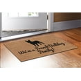 thumbnail image 2 of ThisWear Frenchie Mom We're A French Bulldog Family New Home Decor Doormat Simulated Coir, 2 of 3