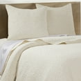 thumbnail image 2 of Homthreads - Beckett Two Euro Pillow Shams - Microfiber Jacquard - Damask Scroll - Cream - Euro Size (26 x 26in.) and Pillow Sham Size, 2 of 3