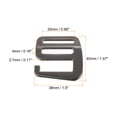 thumbnail image 2 of Unique Bargains 0.98' 25mm Webbing Release G Hook Buckle Adjusters for Backpack Strap, 4Pack Dark Grey, 2 of 5