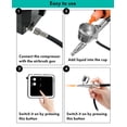 thumbnail image 3 of Airbrush Kit with Air Compressor,airbrush kit with compressor.40 48 PSI High Pressure Air Brush Non-Clogging with 0.2/0.3/0.5mm Nozzle/Cleaning Sets, Ideal for Painting, Modeling, Cake Decor, Makeup, 3 of 7