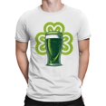 thumbnail image 2 of Shamrock and Pint Classic St. Patricks Day Beer Design Men's T-shirt, 2 of 3