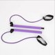 thumbnail image 3 of Barra de resistencia, barra de pilates con banda de resistencia, barra de yoga portátil con presilla para pies, kit de barra de pilates portátil para yoga y ejercicio, color morado, 3 of 5