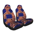 thumbnail image 2 of Xecao Vintage USA Flag for Automotive Seat Covers for Cars Trucks and SUVs – Gray Car Seat Covers for Front Seats, Truck Seat Protectors-1, 2 of 9