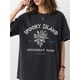 thumbnail image 1 of Y2K Horror Island Print Graphic Summer T-Shirt For Women, 1 of 7