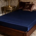 thumbnail image 5 of Fitted Sheet 78.74 x 59.05 Inch Stretch Bed Sheet Ice Silk Feel Mattress Cover Smooth Soft Cooling Bedding Protector for Bedroom Hotel Guest Room Sofa Couch Cover Home Sleep Mattress Topper Cover, 5 of 6
