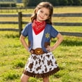 thumbnail image 3 of Karoyedx Cowgirl Outfits for Kids Girls Cowgirl Costume for Girls Toddler Cowgirl Dress Outfit with Western Hat for Kids Dress-Up Blue Size,3-4 Years, 3 of 8