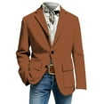 thumbnail image 4 of Boys Corduroy Mal Jacket Kids Spring Spring Casual Corduroy Suit Jacket Boys Sport Coat Three Button Clothes, 4 of 5