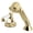 Polished Brass, variant on Kingston Brass KSK4301PLTR Deck Mount Hand Shower with Diverter for Roman Tub Faucet, Polished Chrome