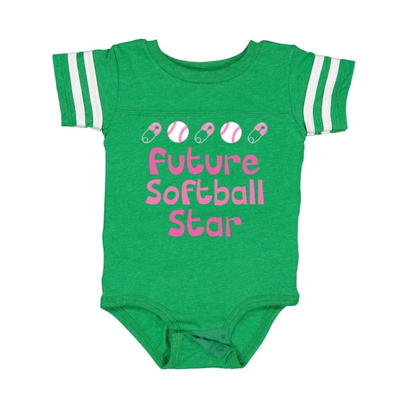 Inktastic Future Softball Star Girls Baby Bodysuit